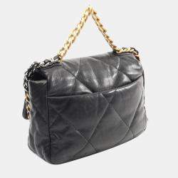 Chanel Black Medium Lambskin 19 Flap