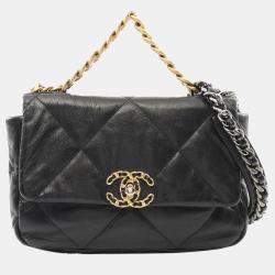 Chanel Black Medium Lambskin 19 Flap