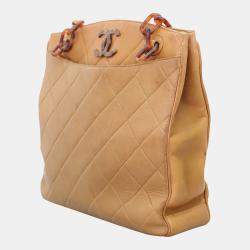 Chanel Vintage Quilted Shopper Tote