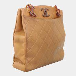 Chanel Vintage Quilted Shopper Tote