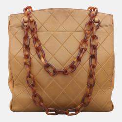 Chanel Vintage Quilted Shopper Tote