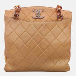 Chanel Vintage Quilted Shopper Tote