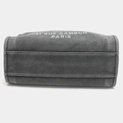 مملوكة مسبقًا Chanel Grey Canvas Medium Deauville Shopper Tote