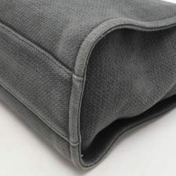 مملوكة مسبقًا Chanel Grey Canvas Medium Deauville Shopper Tote