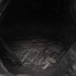 Chanel Dark Grey Quilted Leather 22 Backpack