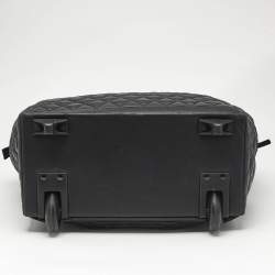 Chanel Black Quilted Nylon Coco Cocoon Rolling Trolley Case