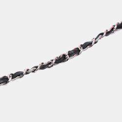 Pre Owned Chanel Black/Pink Mini Rectangular Classic Patent Single Flap