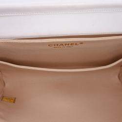 Pre Owned Chanel Black CC Bicolor Woven Lambskin Crystal Pearl Flap