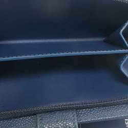 Chanel Blue Caviar Leather French Wallet