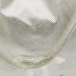 Chanel Silver Perforated Leather Rodeo Drive Hobo