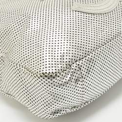 Chanel Silver Perforated Leather Rodeo Drive Hobo