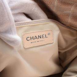 Chanel Pink Canvas New Travel Line GM Tote Bag