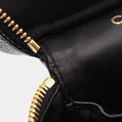 Chanel Black Grained Calfskin Leather  Coco Mark Vanity Handbag 