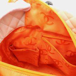 Chanel White Quilted Leather And Python Cambon Tote Bag