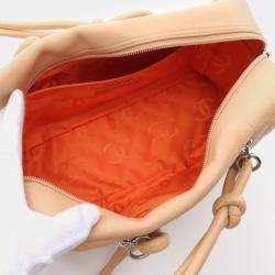 Chanel Beige Quilted Leather Cambon Ligne Bowler Bag