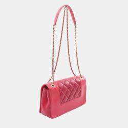 Pre Owned Chanel Quilted Sheepskin Vintage Mademoiselle Flap Bag