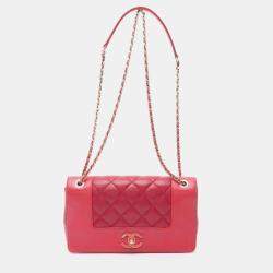 Pre Owned Chanel Quilted Sheepskin Vintage Mademoiselle Flap Bag