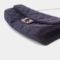 Chanel Navy Fabric Union Jack Shoulder Bag