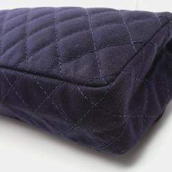 Chanel Navy Fabric Union Jack Shoulder Bag
