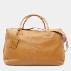 Chanel Brown Lambskin Timeless CC Duffle Bag 