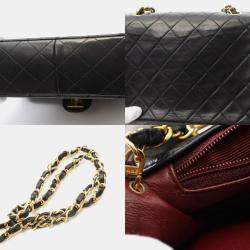 Chanel Black Quilted Lambskin Square Single Flap Bag