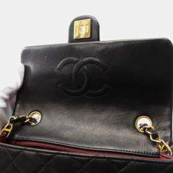 Chanel Black Quilted Lambskin Square Single Flap Bag