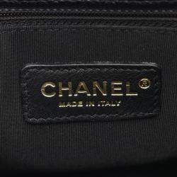 Chanel Black Leather PST Chain Shoulder Bag