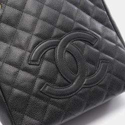 Chanel Black Leather PST Chain Shoulder Bag