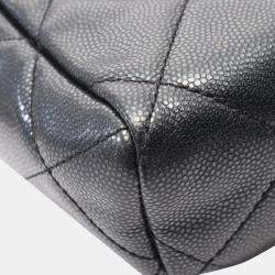 Pre Owned Chanel Black Leather CC Flap Shoulder Bag