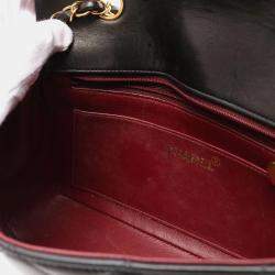 Chanel Black Leather Diana Shulder Bag