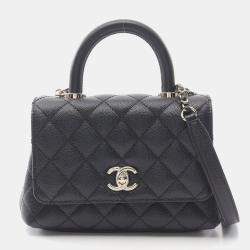 Chanel Black Leather Coco Handle XXS Shoulder Bag  