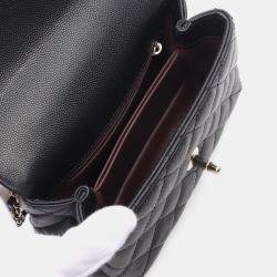 Chanel Black Leather Coco Handle XXS Shoulder Bag  