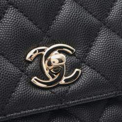 Chanel Black Leather Coco Handle XXS Shoulder Bag  