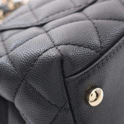 Chanel Black Leather Coco Handle XXS Shoulder Bag  