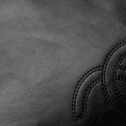 Chanel Black CC Lambskin Tortoise Handle Tote