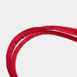 Chanel Red CC Quilted Satin Handbag