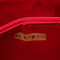 Chanel Red CC Quilted Satin Handbag