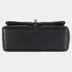 Chanel Black Quilted Lambskin Mini Rectangular Flap Bag