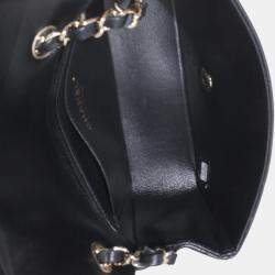 Chanel Black Quilted Lambskin Mini Rectangular Flap Bag