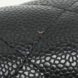 Chanel Black Quilted Leather Jumbo Classic Double Flap Bag