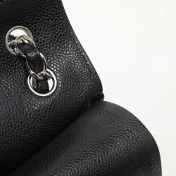 Chanel Black Quilted Leather Jumbo Classic Double Flap Bag