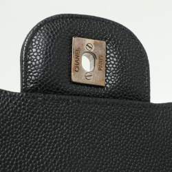 Chanel Black Quilted Leather Jumbo Classic Double Flap Bag
