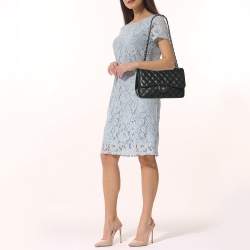 Chanel Black Quilted Leather Jumbo Classic Double Flap Bag