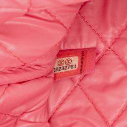 Chanel Pink Medium Quilted Lambskin Casino Charms O Case Clutch