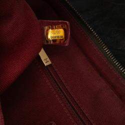 Chanel Brown Large Quilted Glazed Caviar Shiva Flap