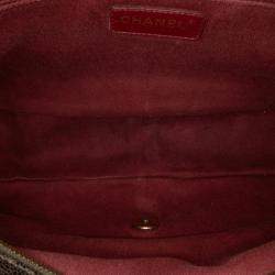 Chanel Brown Large Quilted Glazed Caviar Shiva Flap