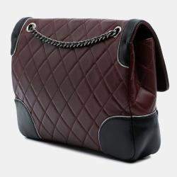 Chanel Burgundy Lambskin Paris-Salzburg Medium Tyrolean Flap Bag