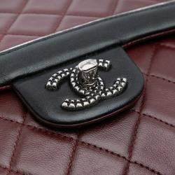 Chanel Burgundy Lambskin Paris-Salzburg Medium Tyrolean Flap Bag