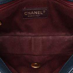 Chanel Navy Blue Paris-Salzburg Small Patent and Goatskin CC Eyelet Flap