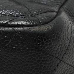 Chanel Black Quilted Leather Jumbo Classic Double Flap Bag